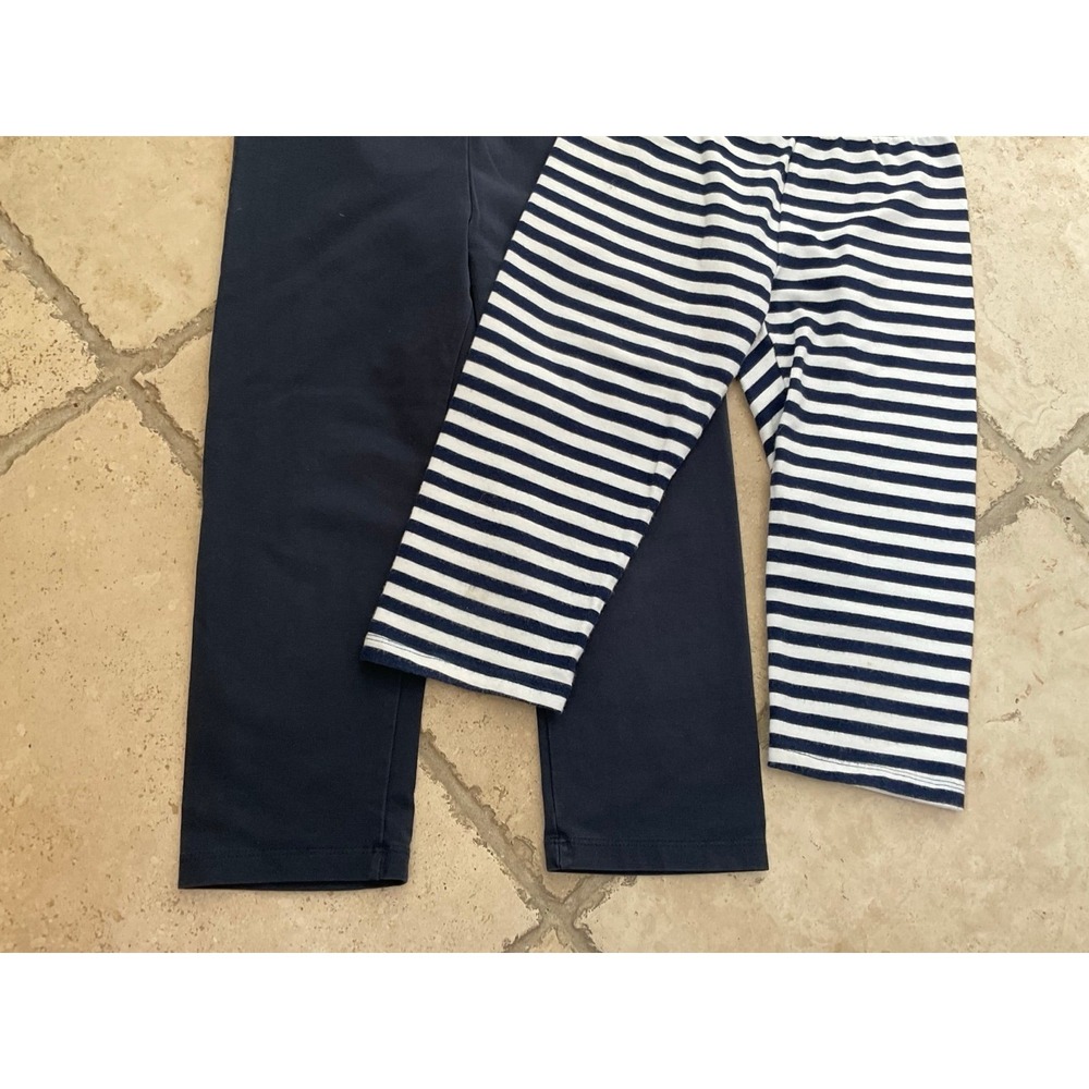 Tea Collection/Crewcuts blue Cropped Leggings Capris bundle; Girls Size 8 - Picture 5 of 7